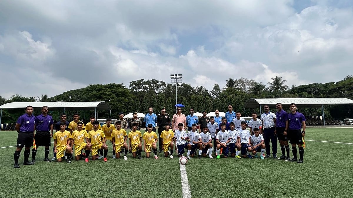 Photo: X | @tracomiaf : Subroto Cup sub-junior boys tournament in Bengaluru.